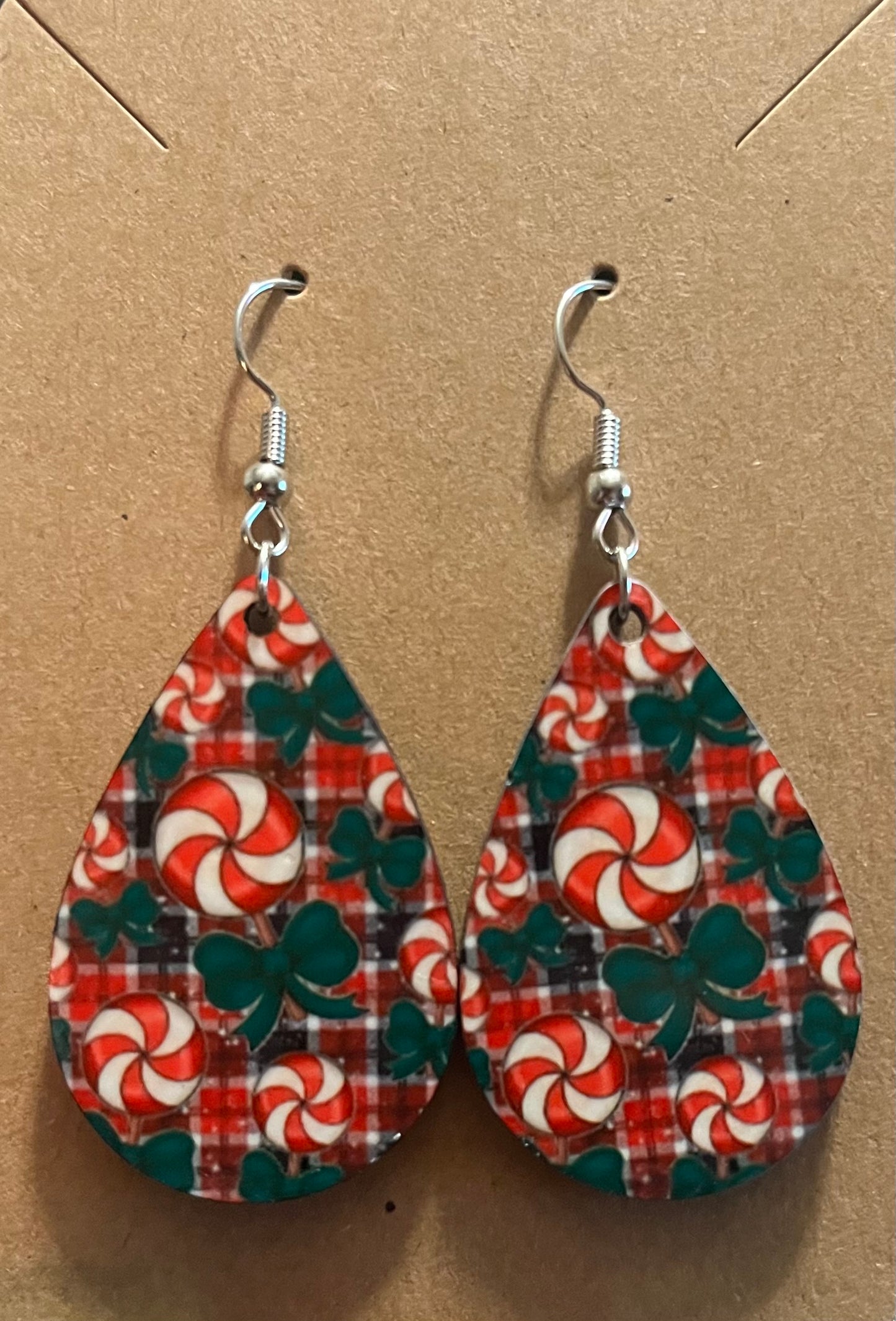 Earrings- Christmas Mint Candy
