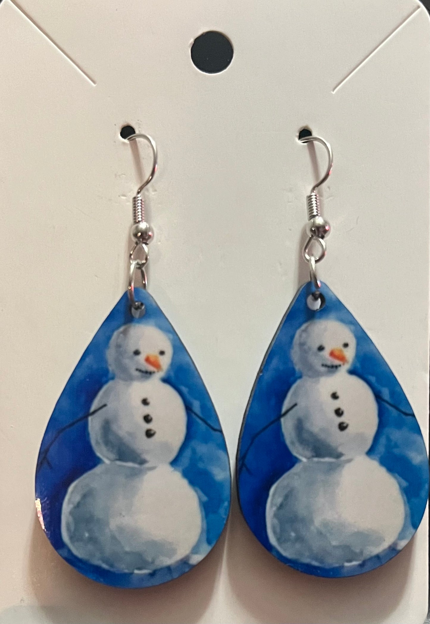 Earrings- Christmas Snowman Vintage