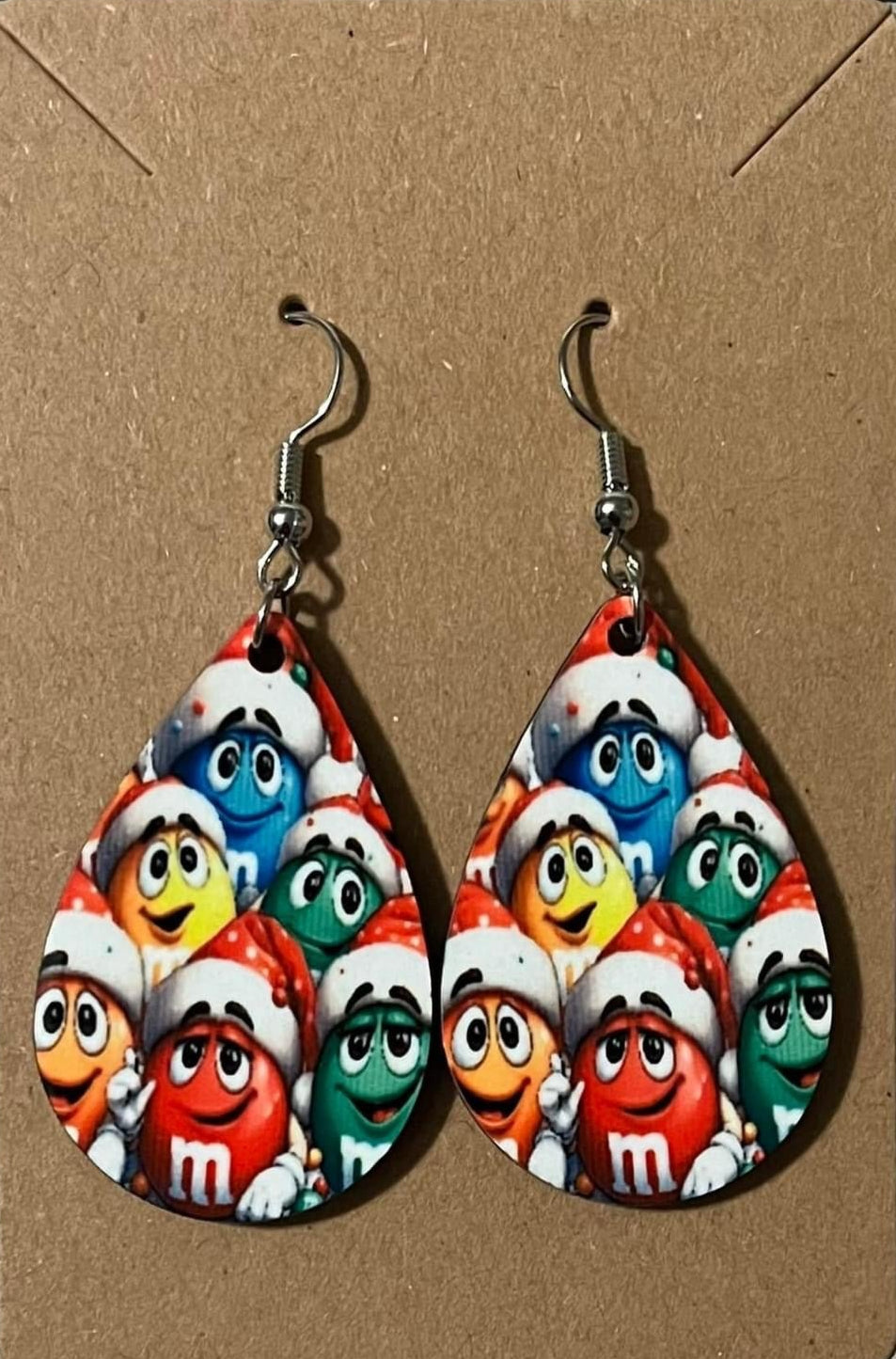 Earrings- Christmas M&Ms