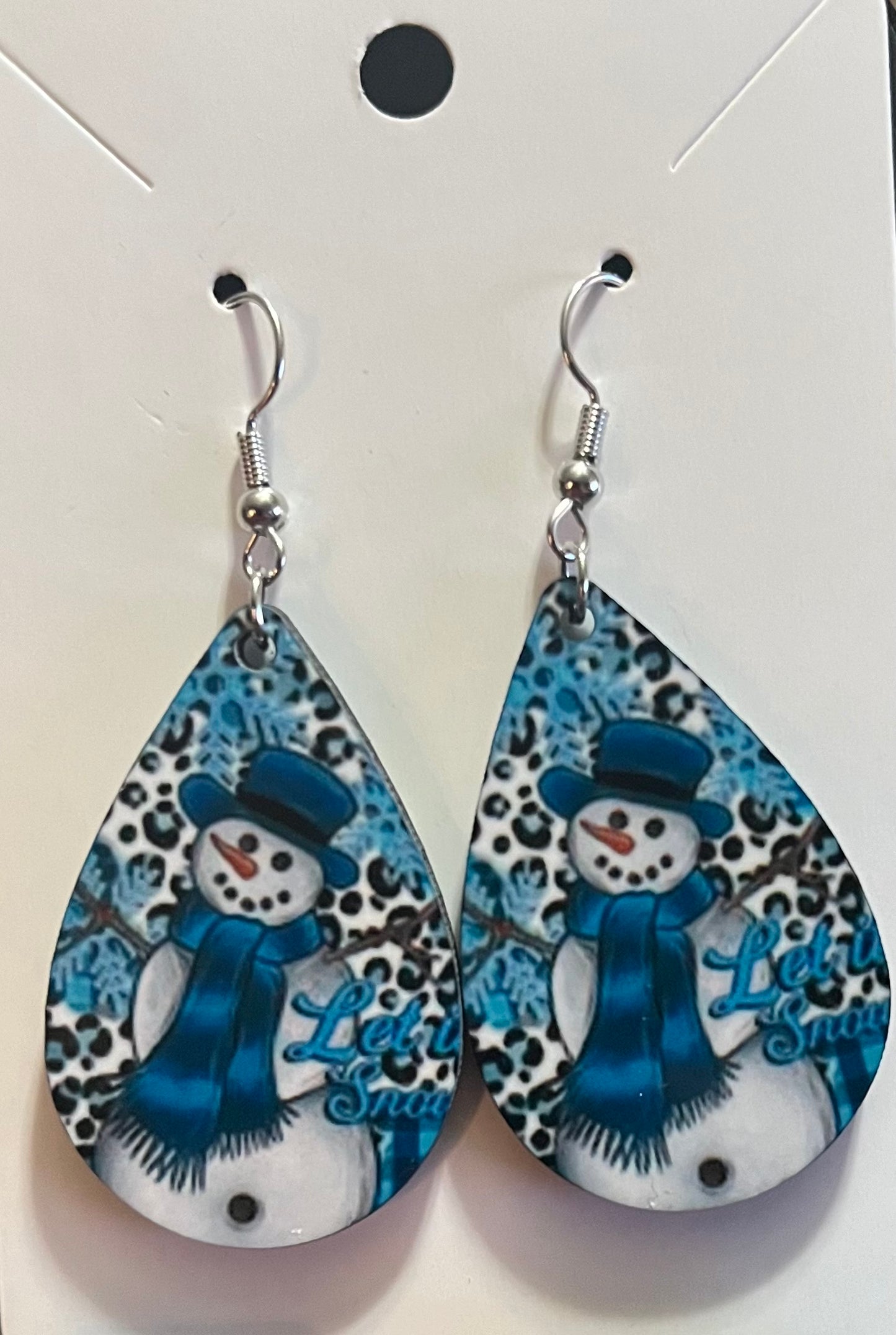 Earrings- Christmas Frosty let it snow