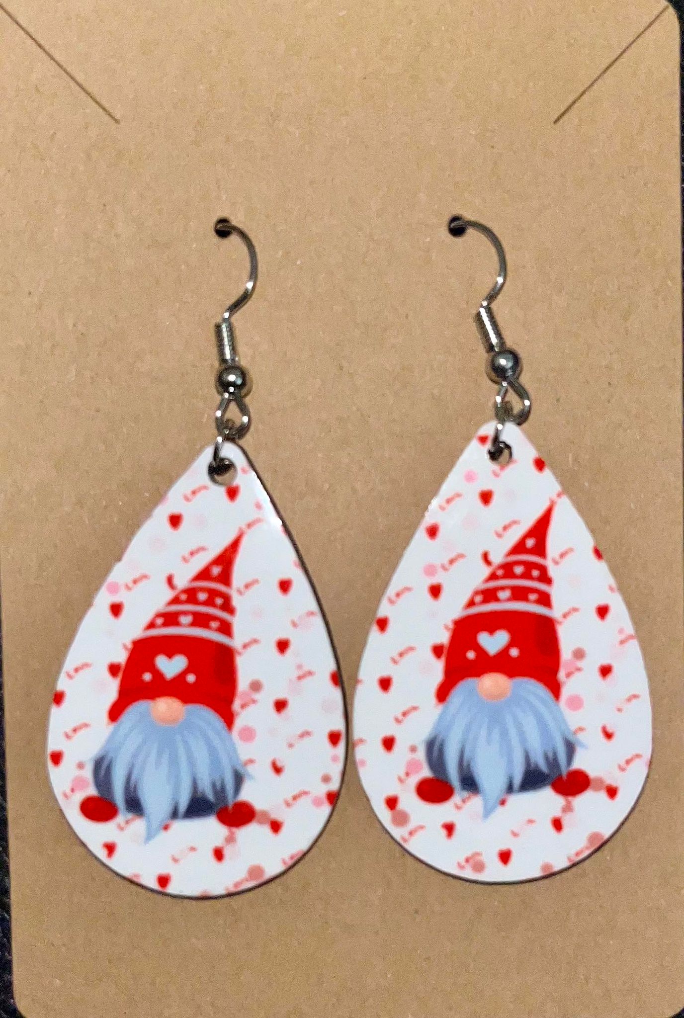Earrings- Valentine's Day Gnome