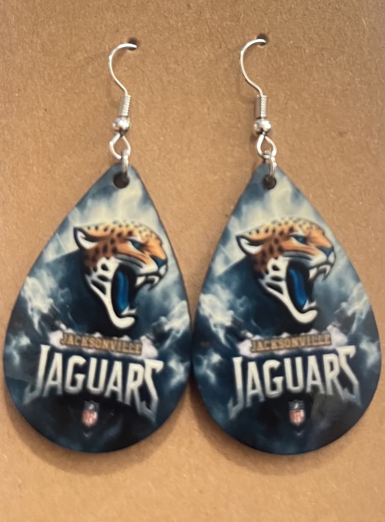 Earrings- Sports Football Jacksonville Jaguars