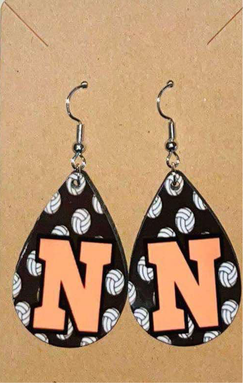 Earrings- School Spirit Northampton Volleyball