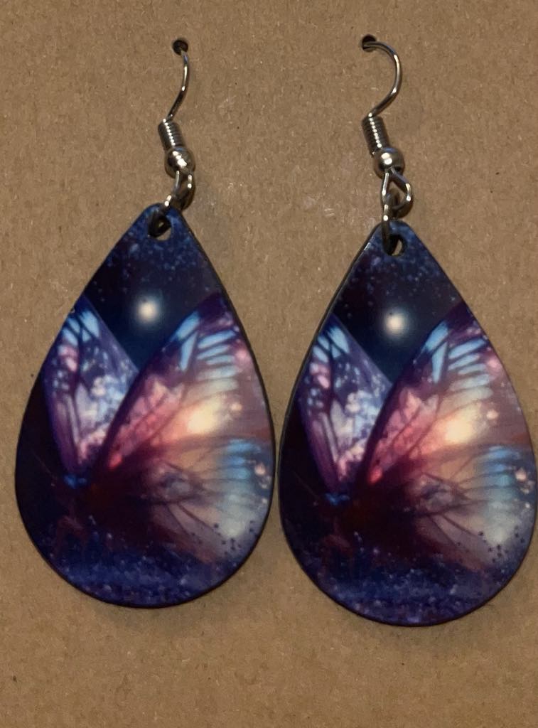 Earrings- Animals/Animal Print Fairy Butterfly