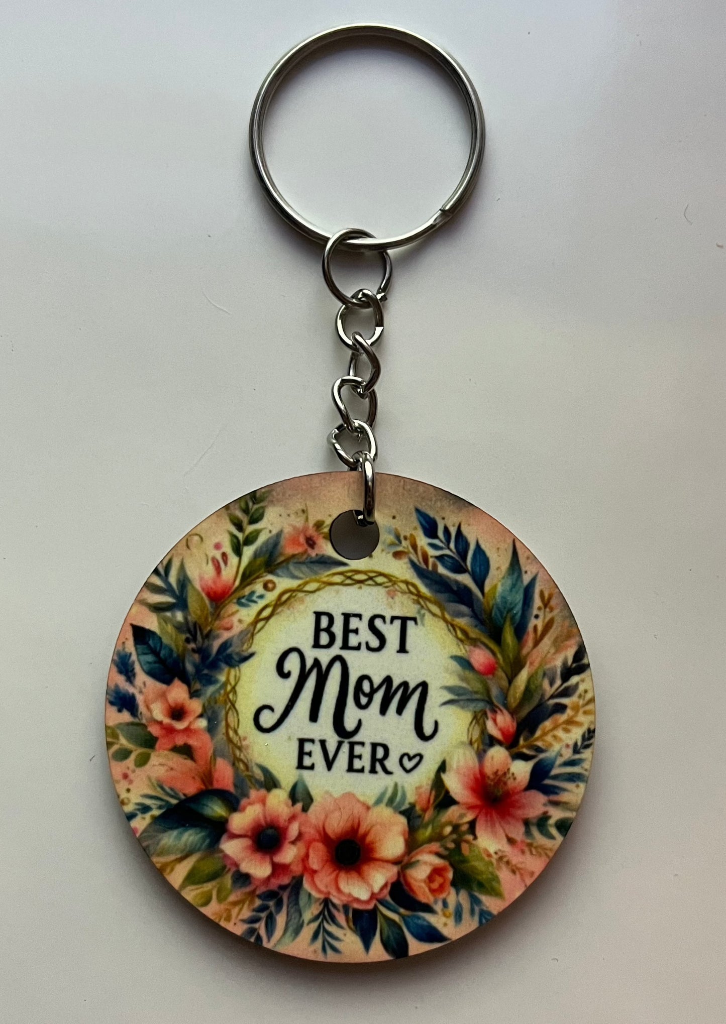 Keychains- Best Mom Ever Pink