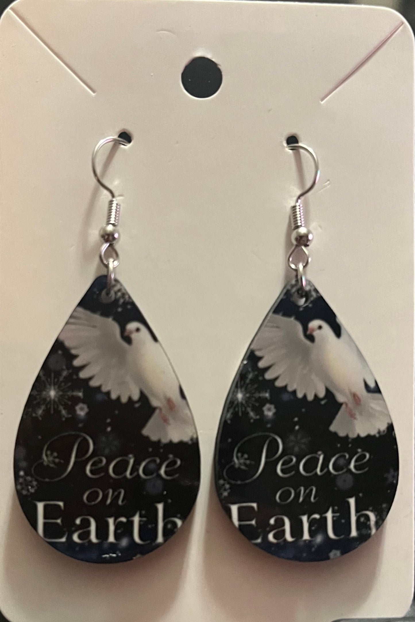 Earrings- Christmas Peace on Earth