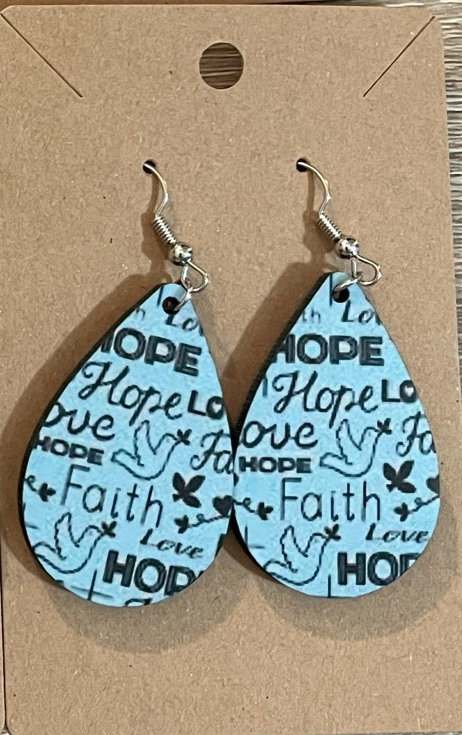 Earrings- Faith Based Faith Hope Love