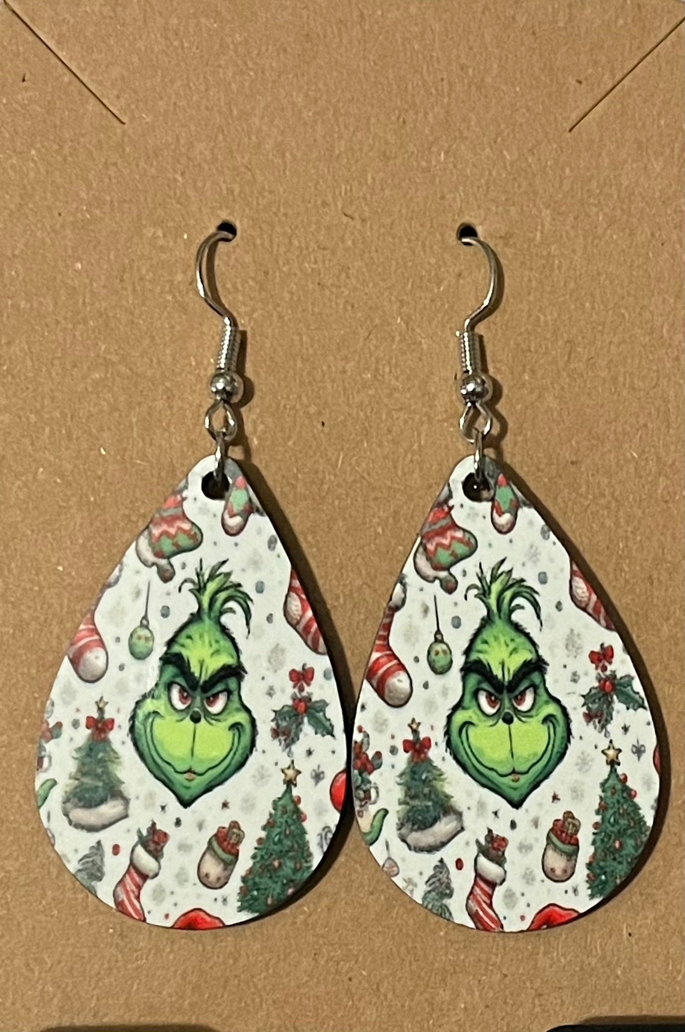Earrings- Christmas Grinch