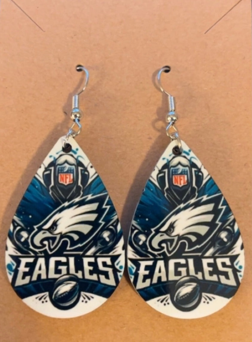 Earrings- Sports Football Eagles