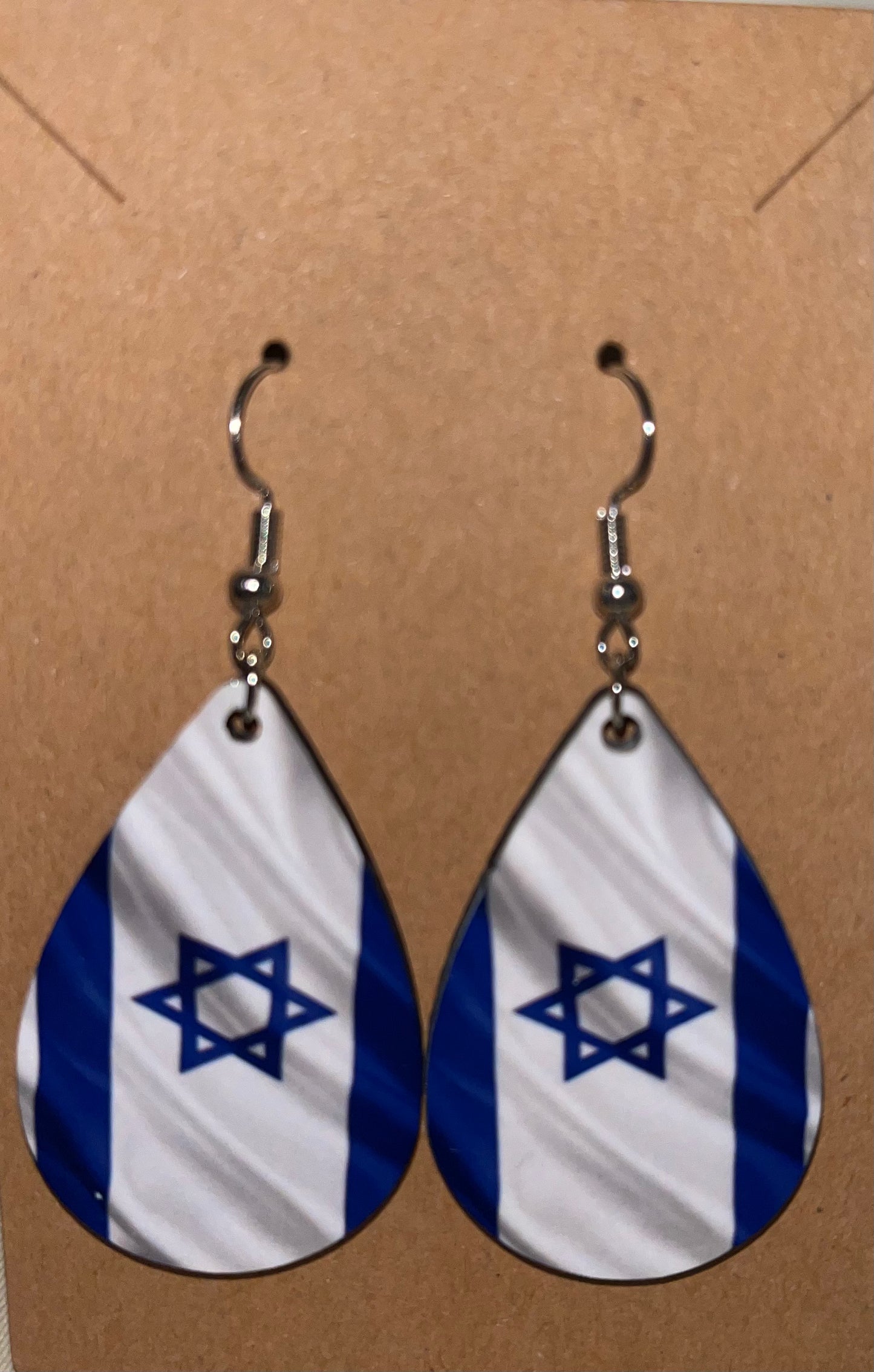 Earrings- Flags Israel