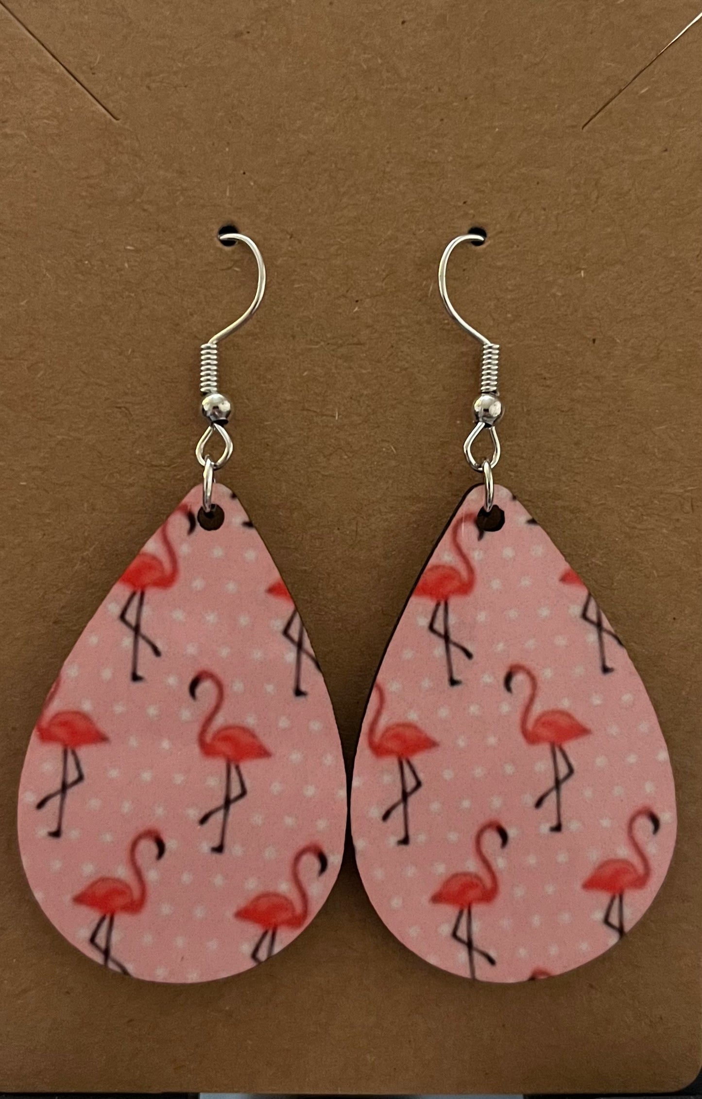 Earrings- Animals/Animal Print Flamingo