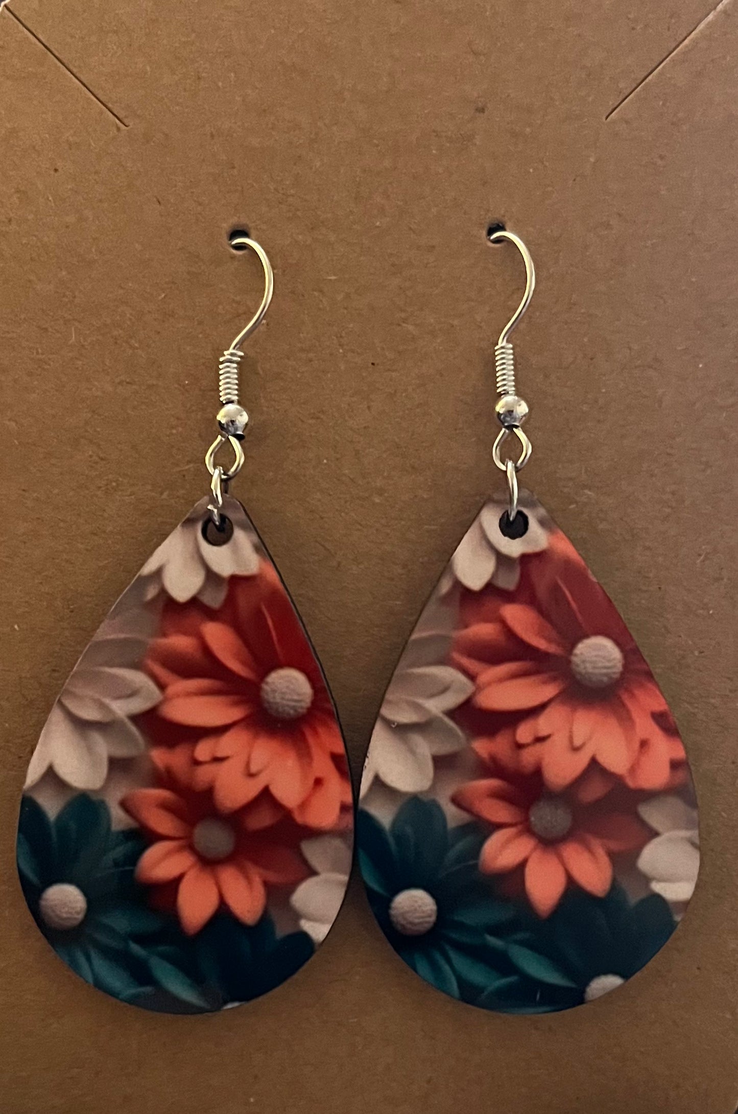 Earrings- Flowers 3D Floral