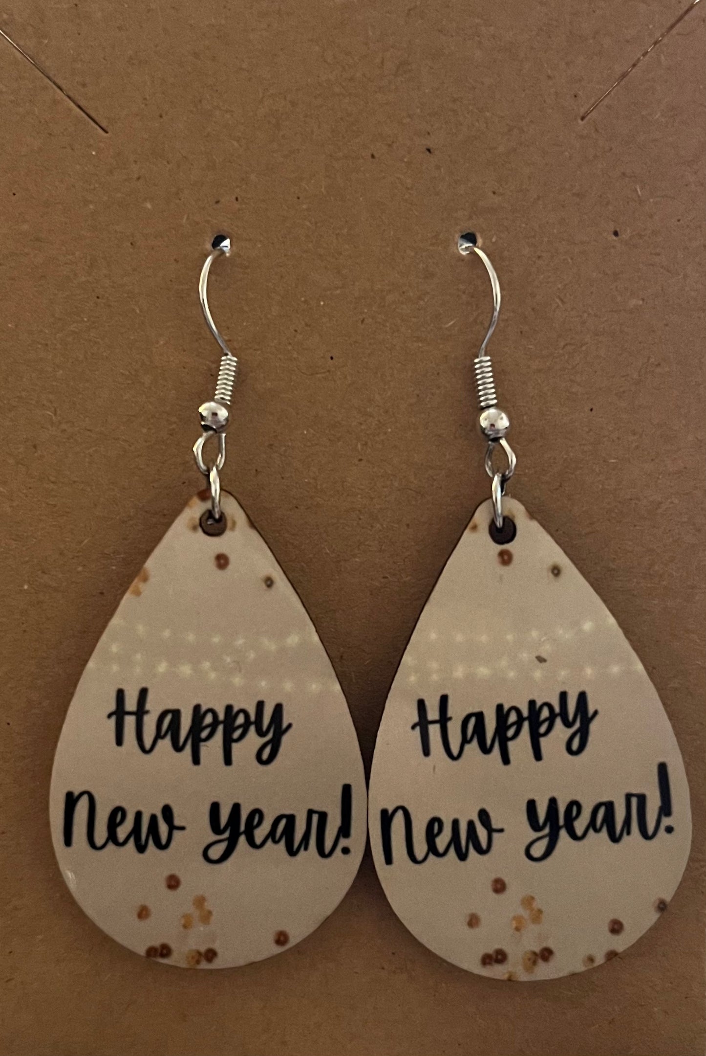 Earrings- New Years Happy New Year