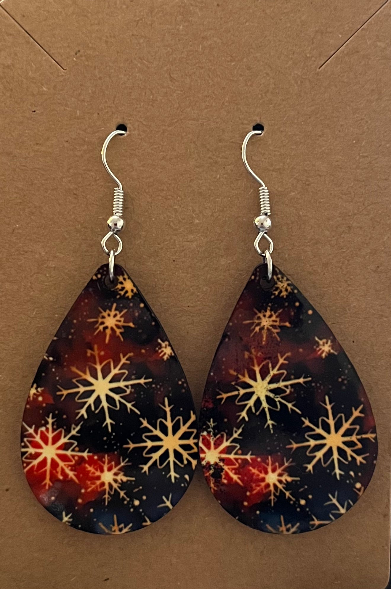 Earrings- Winter Firework Snowflakes