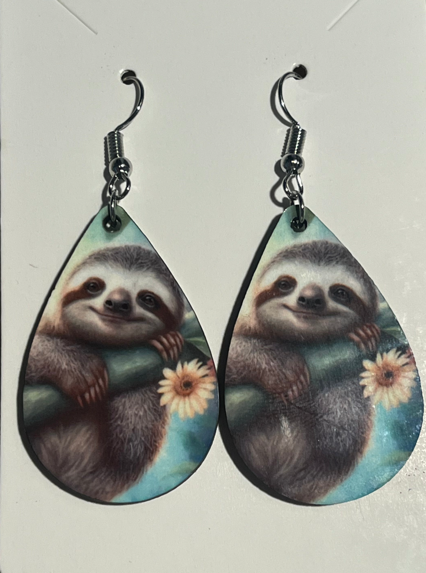 Earrings- Animals/Animal Print Sloth