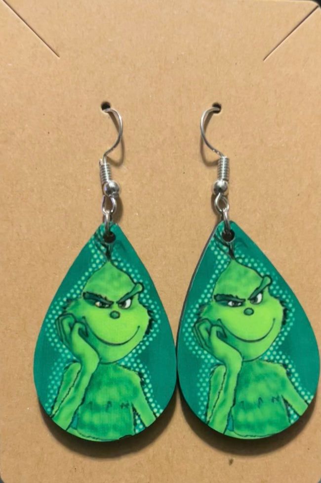 Earrings- Christmas The Grinch 2
