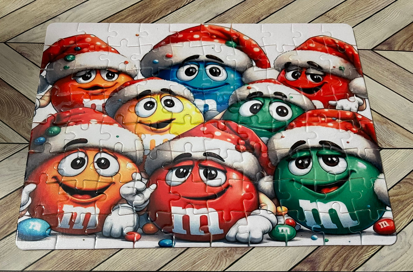 Jigsaw Puzzle- Christmas M & M Candies
