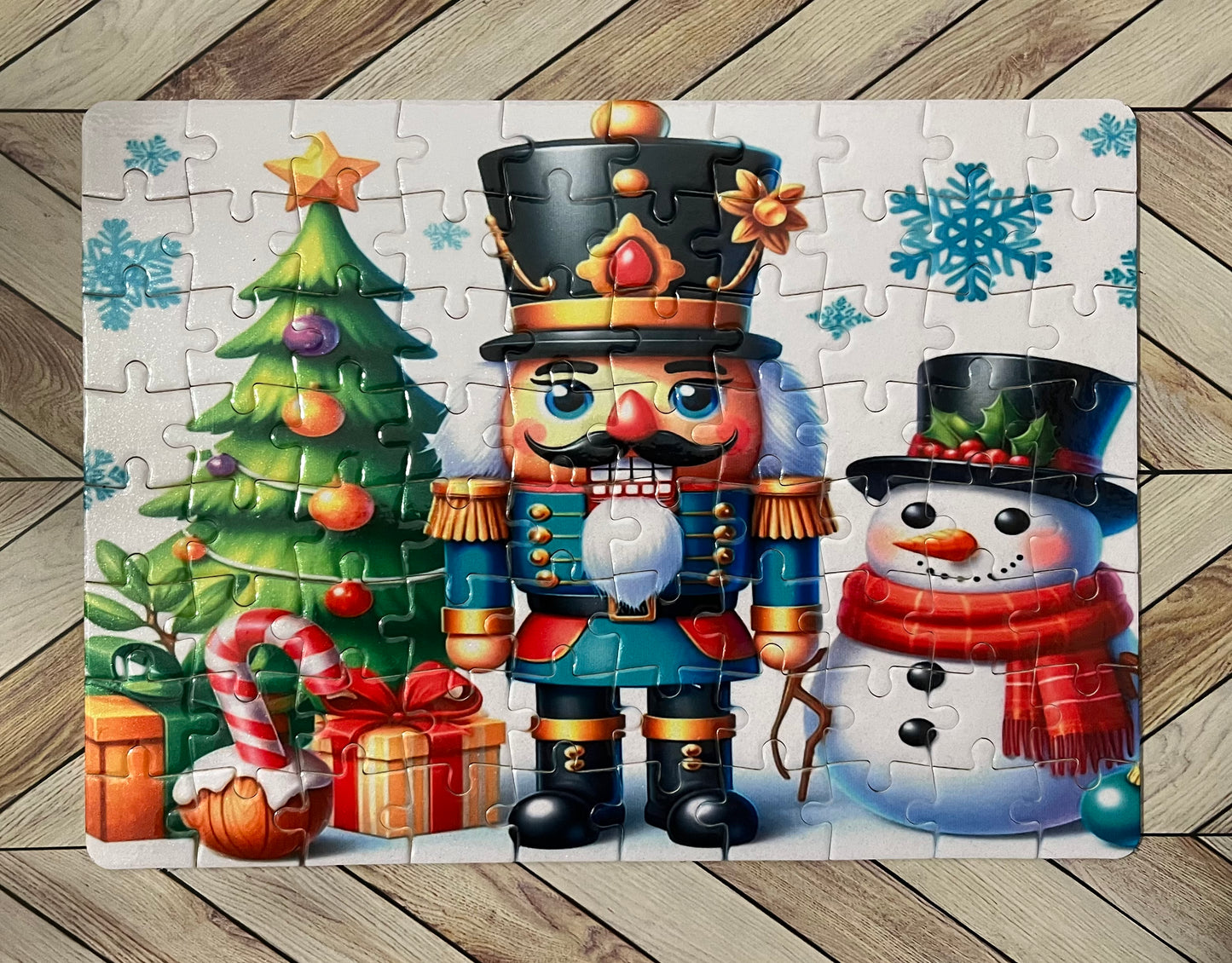 Jigsaw Puzzle- Nutcracker and Snowman