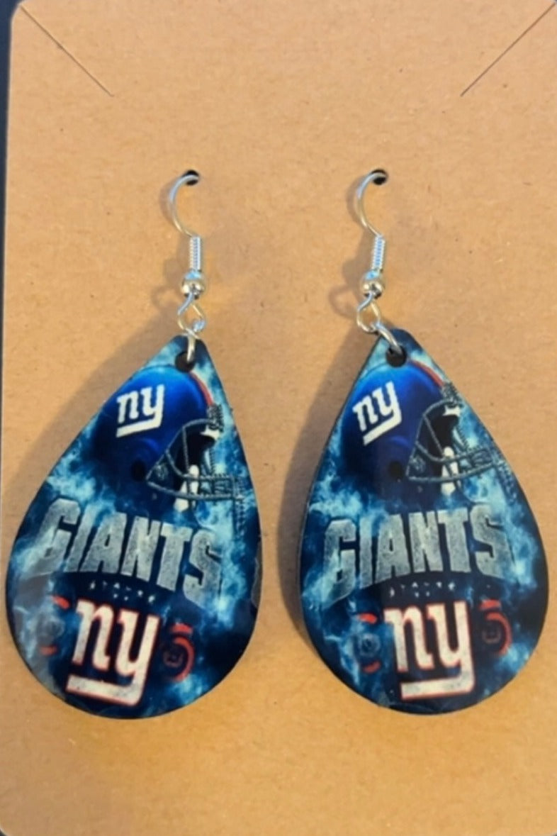 Earrings- Sports Football NY Giants
