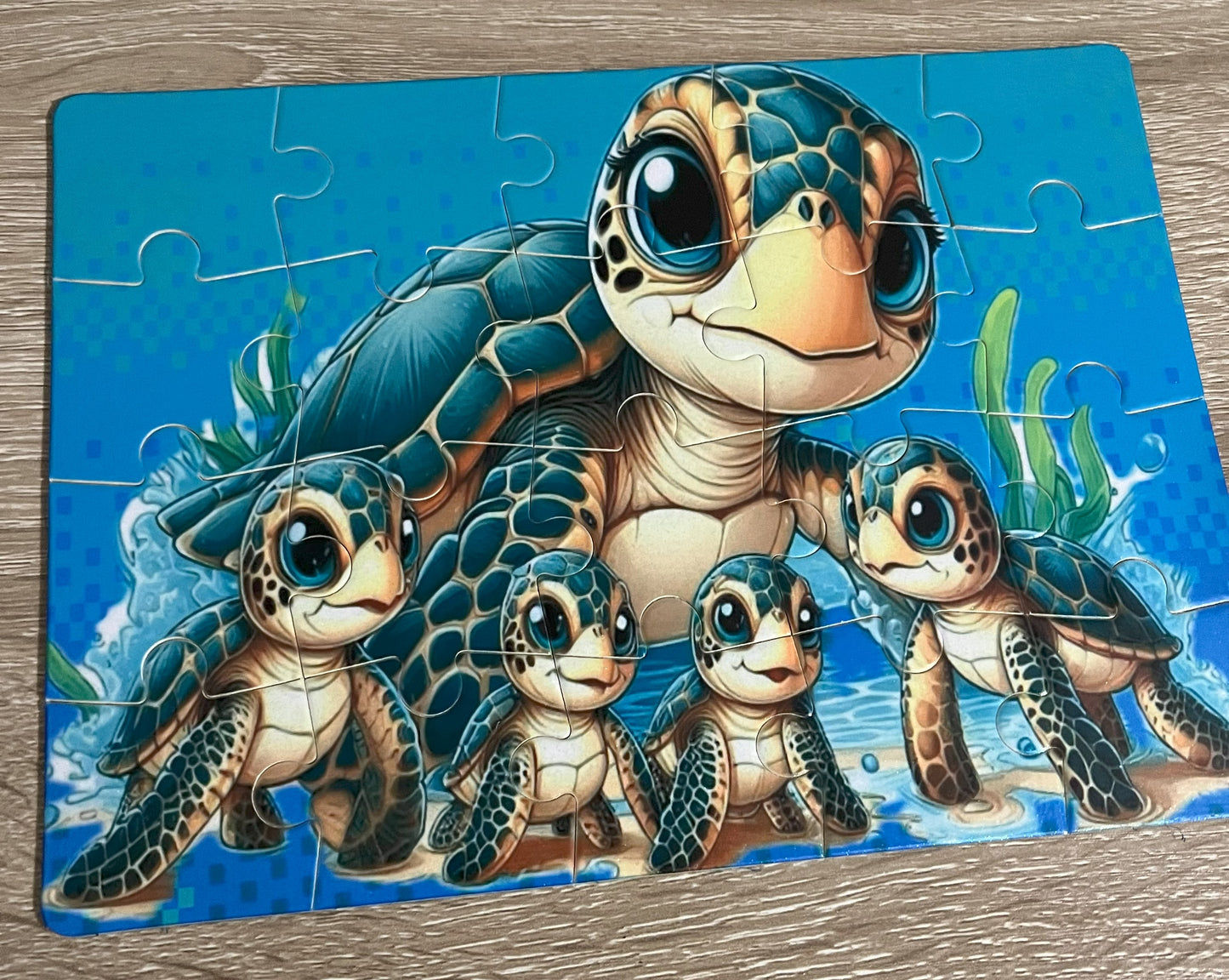 Jigsaw Puzzle- Sea Turtle and Hatchlings