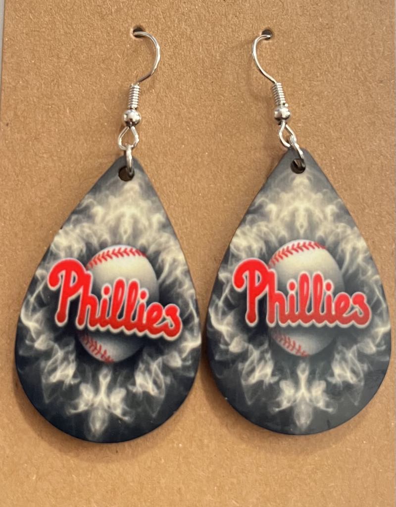 Earrings- Sports Baseball Phillies