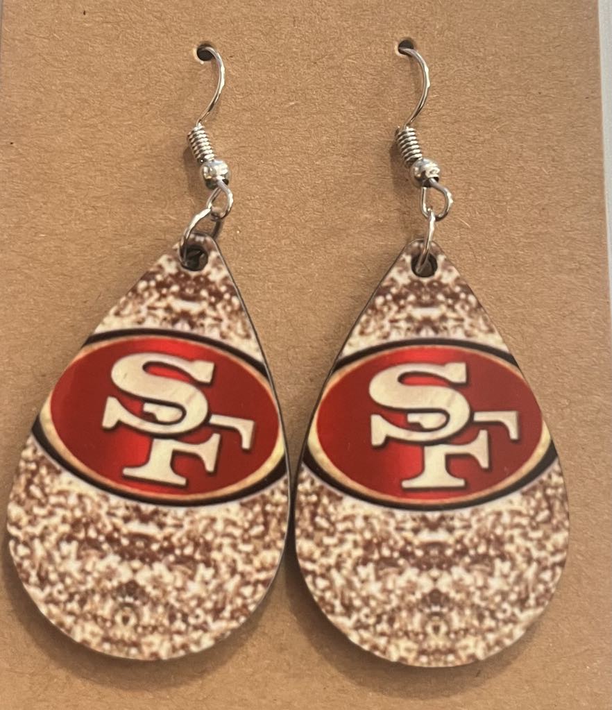 Earrings- Sports Football San Francisco 49ers