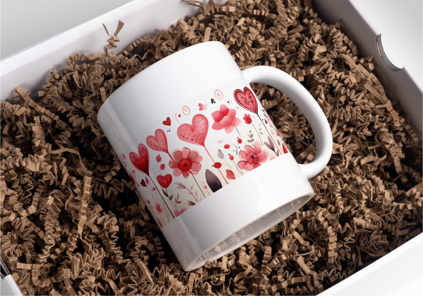 Mug- Valentine's Heart Flowers
