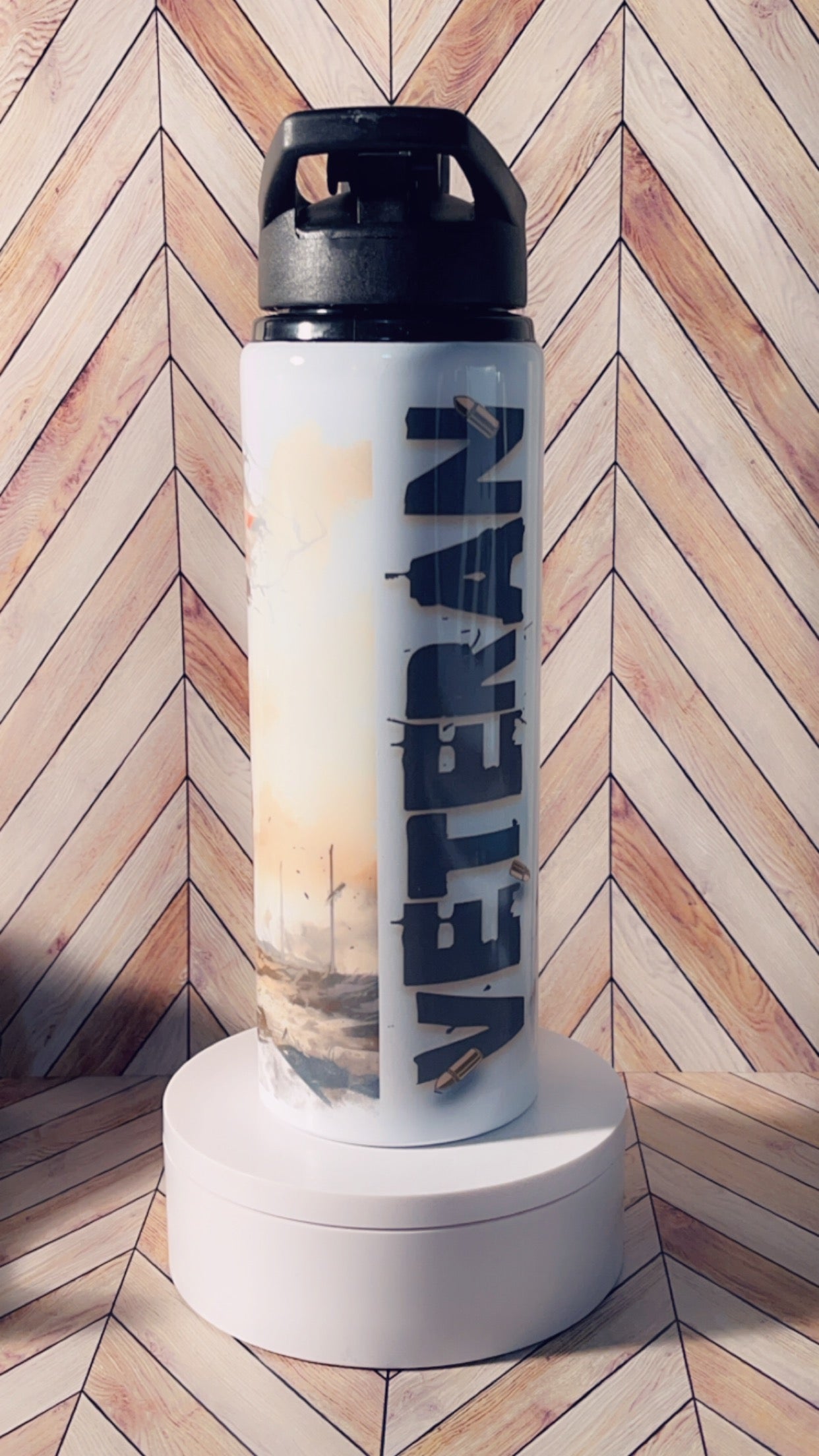 25 oz Water Bottle - Veterans