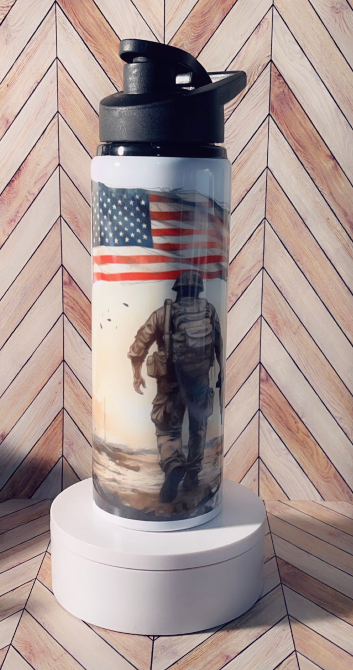 25 oz Water Bottle - Veterans