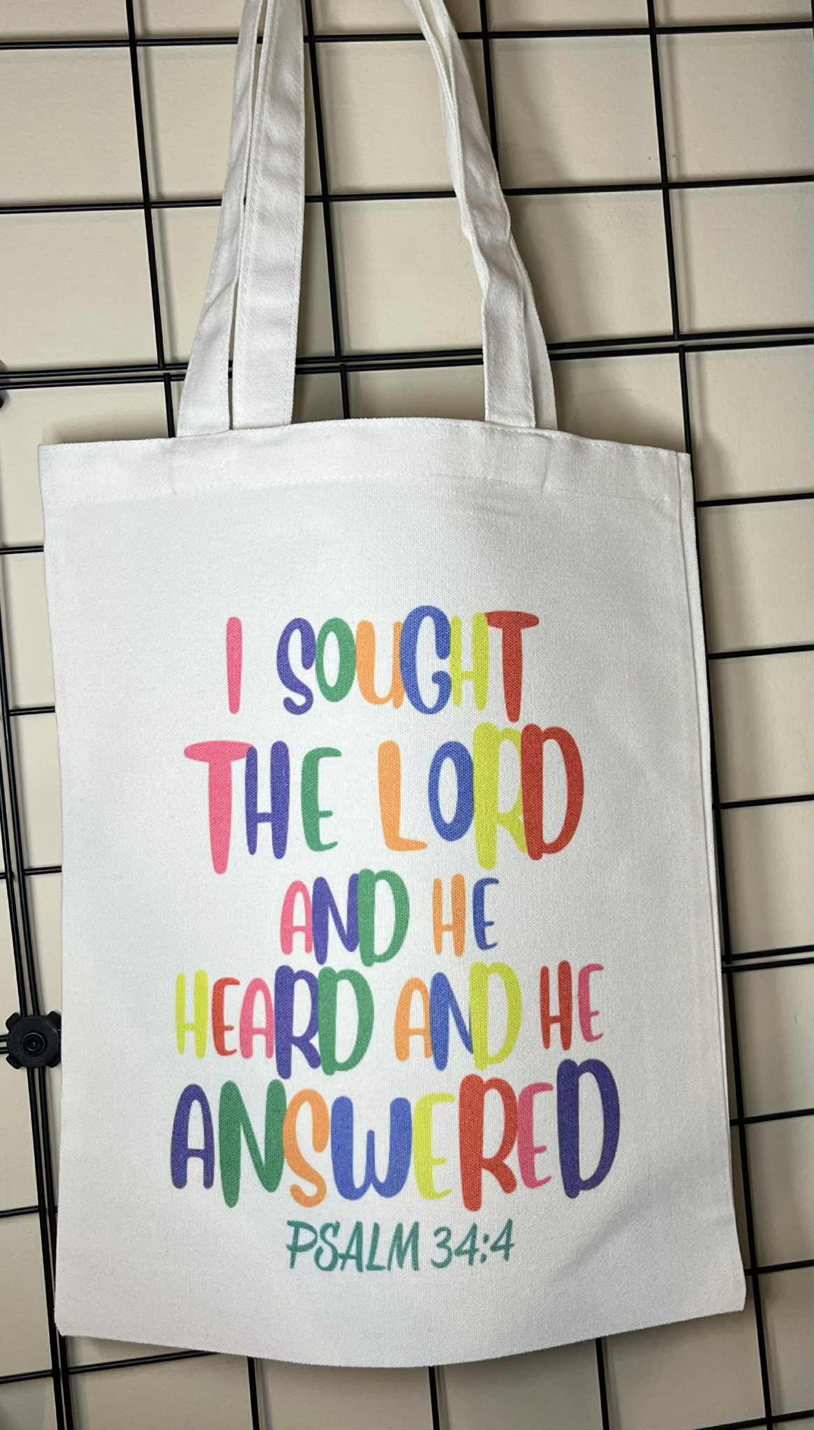 Tote Bag- I sought the Lord