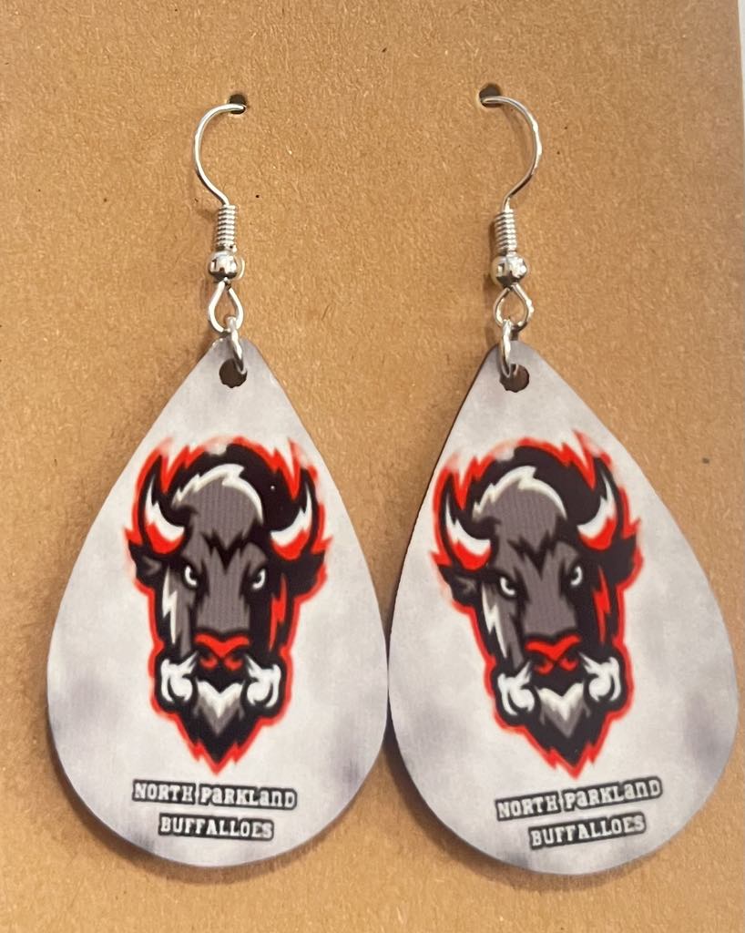 Earrings- School Spirit North Parkland Bulls