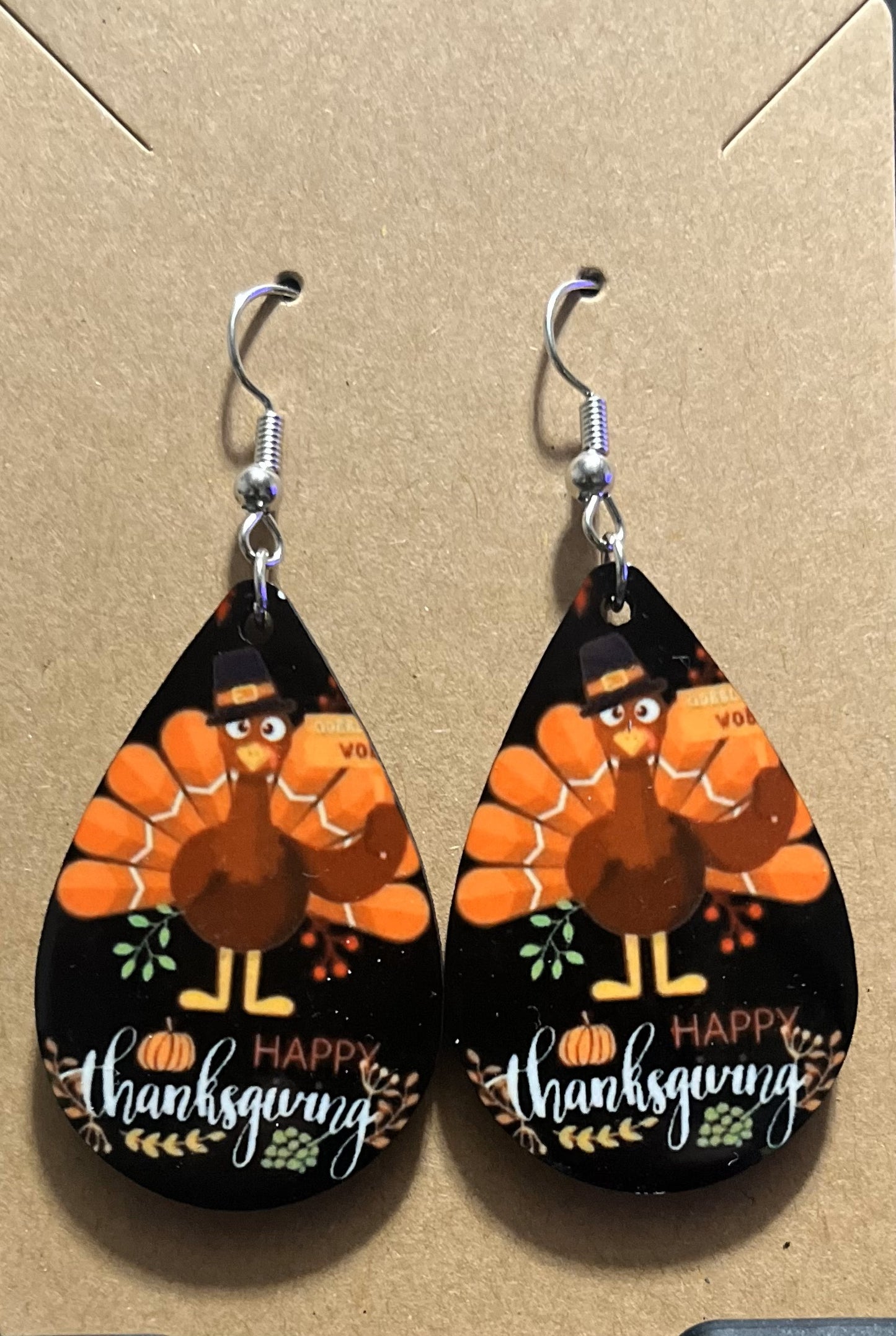 Earrings- Thanksgiving Happy Thanksgiving