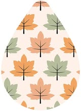 Earrings- Fall Pastel Leaves