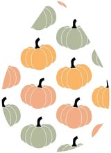 Earrings- Fall Pastel Pumpkins