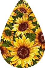 Earrings- Fall Sunflowers Garden