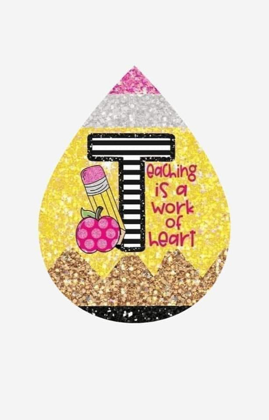 Earrings- Teacher's Teaching is a work of Heart