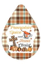 Earrings- Fall Pumpkin Spice and Jesus Christ