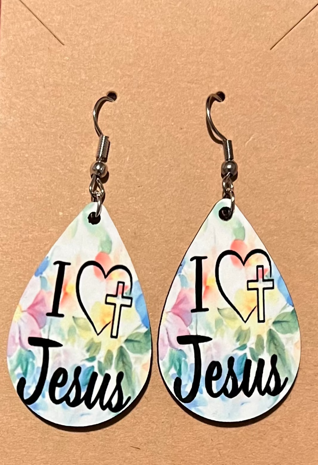 Earrings- Faith Based I Love Jesus