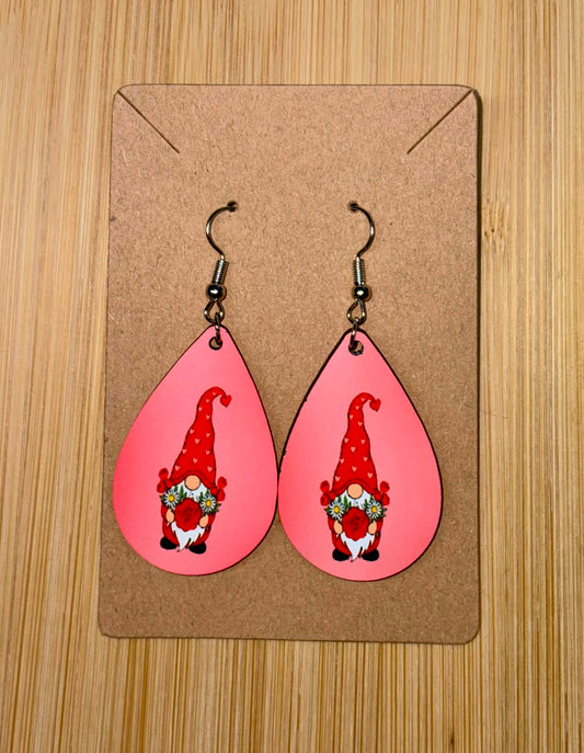 Earrings- Valentine's Day Gnome